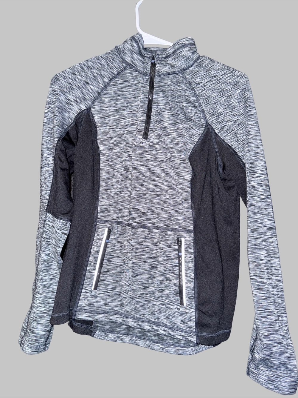 Calvin Klein Performance Heathered Gray Top